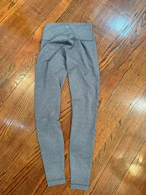 lululemon athletica Wonens' Heather Gray High-Rise Leggings Sz 6 thumbnail 2