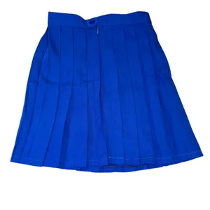 Womens Royal Blue Pleated Mini Skirt A-Line Preppy Tennis Y2K Schoolcore XS thumbnail 4