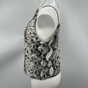Vibe snake print extra large cropped stretchy cami Black Size XL thumbnail 3