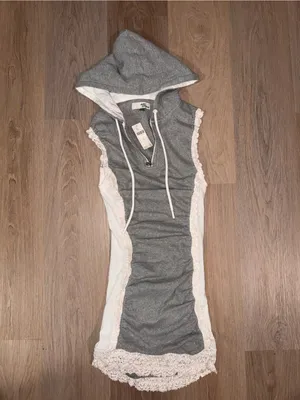 Anthropologie Daily Practice $128 Shandy Dress - Gray & White - Size XS thumbnail 2