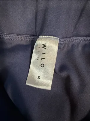 Wilo The Label Navy Athletic Skort with Light Blue Piping thumbnail 2