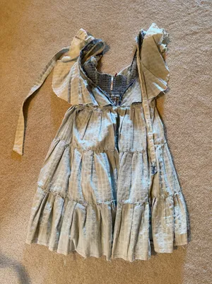 Free People Blue denim cover up dress thumbnail 1