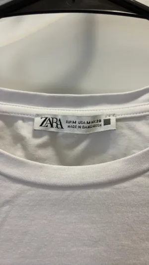 ZARA Baby Tee White Crop thumbnail 2