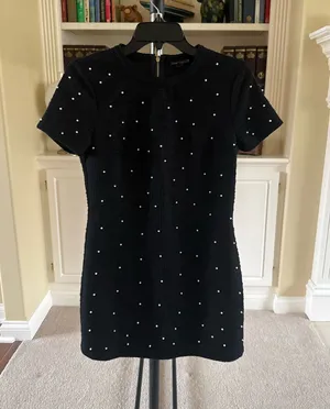 City Triangles Mini Dress Embelished Faux Pearl thumbnail 1