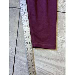 Quince Ultra-Soft High-Rise Legging Heather Barolo Burgundy LB115138 Medium thumbnail 4