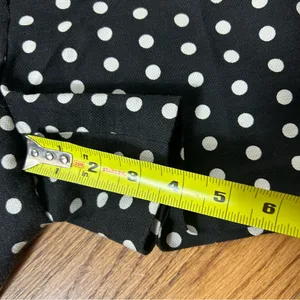 LOFT | Black & White Polka Dot Textured Shorts Size 6 thumbnail 10
