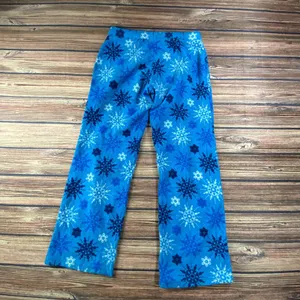 Old Navy Christmas Pajama Pants Womens S Blue Bear Snowflake Winter Lounge thumbnail 2