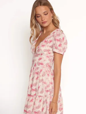 Petal & Pup Clementine Mini Dress - Cream Floral size XL thumbnail 2