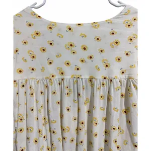 Free People Intimately "Forties Feels" Sunflower Print Bell Sleeve‎ Bodysuit Sm thumbnail 4