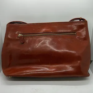Monsac Original Rich Brown Leather Tote Bag Purse 🌺🌺 thumbnail 2