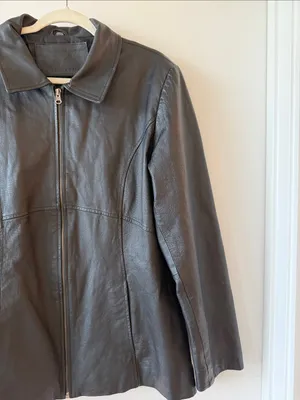 Vintage Jacqueline Ferrar Genuine Leather Fitted Jacket Y2K thumbnail 2