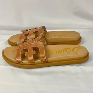 Sam Edelman Valeri Sandal Size 10 Brown Leather Slides Cushioned Footbed thumbnail 3