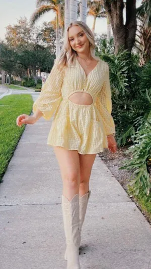 Yellow Summer Romper thumbnail 1