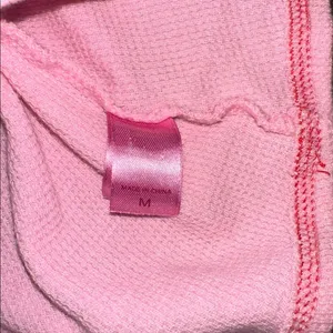PINK VICTORIAS SECRET Long Sleeve sleep shirt size medium Y2K Bella Swan thumbnail 8