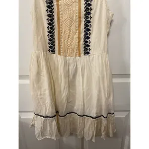 NWOT Band of the Free Indus Embroidered Boho Ruffled Tiered Dress, S thumbnail 8