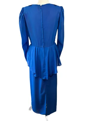 Vintage Sylvia Ann formal dress, size 8, vintage, wedding, prom, party, 80s thumbnail 7