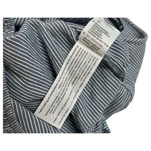 Abercrombie Fitch Top Womens M V Neck Embroidered Cropped Striped Long Sleeves thumbnail 9