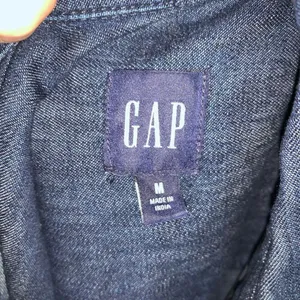 Gap dark wash normcore M denim classic collared tunic thumbnail 3
