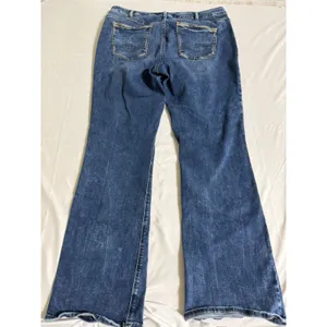 Silver Jeans Avery Slim Boot Medium Wash Denim Jeans W94627SDG332 Sz 18 L33 Wmn thumbnail 7