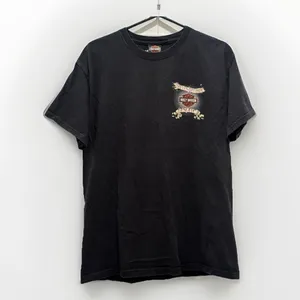 Vintage Harley-Davidson Jamaica Island Palm Beach Motorcycle Biker Tee‎ Size L thumbnail 2