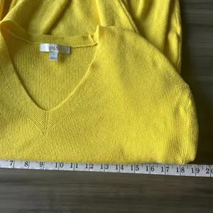 NWOT M&S Womens Autograph Pullover Viscose Blend Sweater in Sunshine Size M Soft thumbnail 10