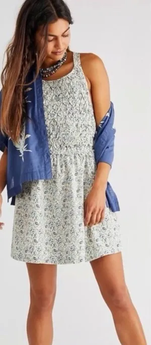 Free People Petunia Smocked Mini Dress thumbnail 1