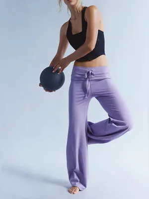 NWOT Free People FP Movement Quick Step Bubble Pants - Gem purple - Small thumbnail 3