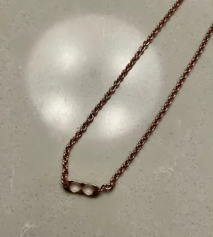 Coach Double C Rose Gold Necklace thumbnail 1