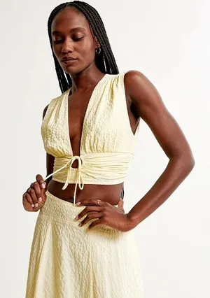 Abercrombie Yellow Blouse thumbnail 1