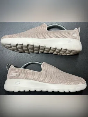 Skechers Women’s Size 9.5 Go Walk Joy Taupe Slip-On Shoes thumbnail 2