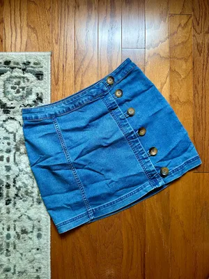 Free People Denim Skirt Mini thumbnail 1