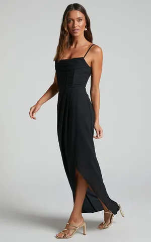 New Showpo Andrina Midi Dress High Low Wrap Corset Dress Size XS MSRP $119 thumbnail 2