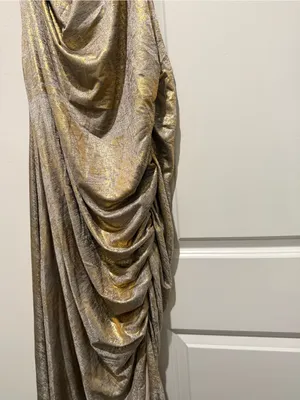Anthropologie The Maya Ruched Cowl-Neck Dress: Shine Edition thumbnail 6