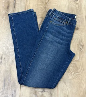 Women's Skinny Jeans in Dark Blue Stretch Denim thumbnail 1