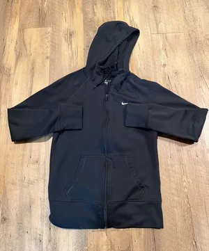 Nike Black Full-Zip Hoodie with Hood Womens Small thumbnail 1