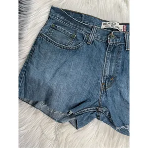 Levi’s 559 Relaxed Cut From Mens Jeans Faded Blue Denim Cut Offs thumbnail 2