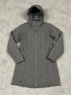 Outdoor Research Coat Womens Medium Aria Storm Down Long Jacket Puffer Quilted thumbnail 1