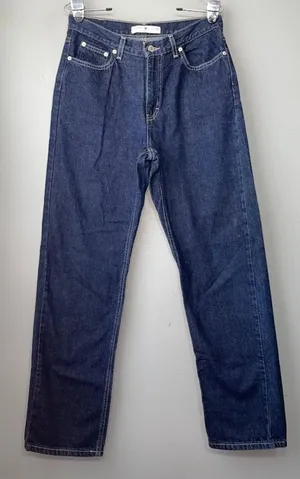 Vintage 90s Tommy Hilfiger Jeans Womens Size 8 Dark Baggy High Waist Mom 30X31 thumbnail 1