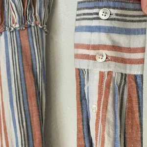 Veronica Beard Jeans Ardith 100%‎ Cotton Striped Mini Shirt Dress thumbnail 10