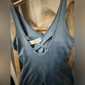 Women's JoyLab Shorts Onesie Size Large light blue thumbnail 4
