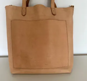 Madewell The Medium Transport Bag Tan Natural Crossbody Leather Tote Purse Bag thumbnail 4