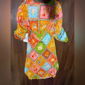 Never fully dressed NWT Soller Emma Dress $228 satin printed spring revolve boho thumbnail 16