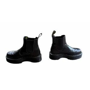 Dr Martens Black Vegan Leather 2976 Quad Chelsea Platform Jadon Chunky Boot thumbnail 3