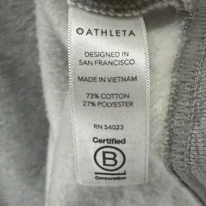 Athleta Round Trip Sweatshirt Dress Womens M Gray French Terry Sporty Athleisure thumbnail 11
