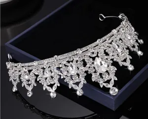 Kamirola Royal Crystal Tiara for Queens and Princesses, Bridal Crown thumbnail 1
