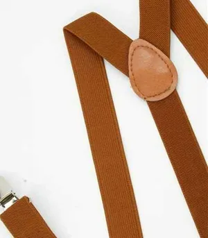 Brown Harness Suspenders Unisex Steampunk thumbnail 2