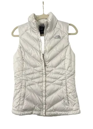 The North Face Jacket Coat 550 White Down Puffer Vest Size Women's XS thumbnail 1