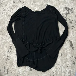 We The Free waffle texture long sleeve oversized pullover top size medium thumbnail 1