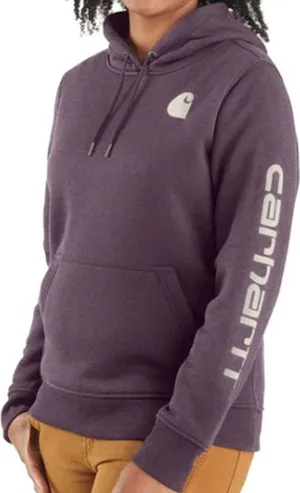 Carhartt Hoodie Relaxed Fit Heavyweight Sweatshirt Spellout Blackberry Purple S thumbnail 1