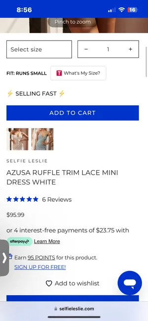 Selfie Leslie White Lace Dress thumbnail 4